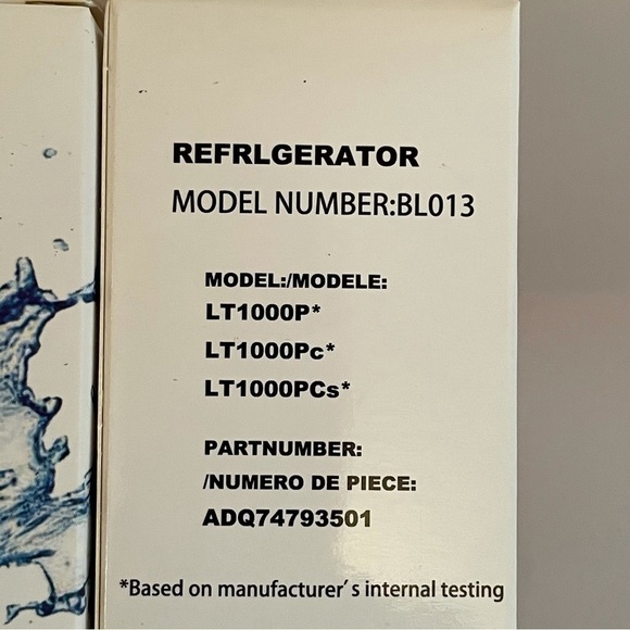 3 Pack Belvita Refrigerator Water Filters / 2 filters for LG - Picture 4 of 5